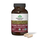 ORGANIC INDIA Psyllium Husk Kapsulas - Fiber papildinājums, veselīgs eliminācija - Vegan, Keto Friendly, bez lipekļa, USDA Certified Organic, ne-GMO, šķīstošs un nešķīstošs Fiber Avots - 180 Skaits