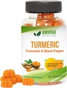 AMVital Turmeric Gumies Kurkumīns ar melno piparu - locītavu atbalsts Gumies pieaugušajiem - 60 grāfs