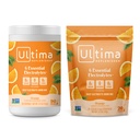 Ultima Replenisher Electrolyte Powder Drink Mix Bundle – Bezcukura – Oranža, 90 Kalpošanas konteiners un 20 Stickpacks – 6 Elektrolīti un minerāli – Keto Friendly, Vegan, Non-GMO