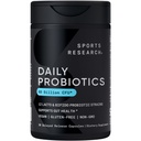 Sporta pētījumi Ikdienas probiotikas ar prebiotikām, 60 miljardi KVV - Vegan kapsulas Gut veselībai un gremošanas atbalsts, Probiotikas sievietēm un vīriešiem - Non-GMO Verified & Gluten Free - 30 Count