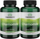 Swanson Chamomile Stress Support - izgatavots ar vācu kumelīšu ziedu - augu papildinājums, lai veicinātu stresu, relaksācija un Miega atbalsts - Palīdz Easy Body and Mind - (120 kapsulas), 2 Iepakojums