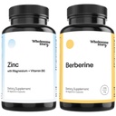 3-in-1 Cinka pikolināts Magnija Glicerīns Papildinājumi ar vitamīnu B6 + berberīns 1500mg HCl Papildinājums 