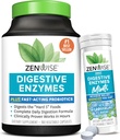 Zenwise Health Gremošanas enzīmi un piparmētru košļājamās – Gremošanas enzīmi, Probiotiskie multienzīmi ar probiotikām sievietēm un vīriešiem kapsulās un ērts košļājamās piparmētru