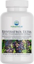 Dabas laboratorijas Resveratrol Ultra - Antioksidants Papildinājums* - 250mg Trans-Resveratrols, Sarkanā vīna ekstrakts, Zaļās tējas ekstrakts- No-GMO, bez glutēna, Vegan - 90 Skaits (3 mēnešu piegādes)