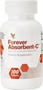 Forever living - Absorbent-C - Orange un Honey Flavor ar auzu Bran - vitamīns C papildinājums imūno atbalstu un ādas veselību - 100 košļājamās tabletes