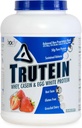 Body Nutrition Trutein High Protein Pulveris: 45% Sūkalas, 45% Kazeīns, 10% Olbaltas, bez lipekļa, zems nātrija līmenis, zāles kausētu sūkalu olbaltumvielu pulveris, Gym papildinājums un brokastis Shake, zemenes & krēms, 4lb
