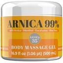 Arnika 35 - Arnica Gel Bruizing Extra Strong 98% 16,9 Fl Oz, Masāža muskuļu un locītavu, dabas un dermatoloģiski pārbaudīts Formula - Ražots Itālijā