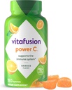 Vitafusion Power C Gummy Imūnais atbalsts* ar C vitamīnu, delicious Orange Flavor, 63ct (21 dienas barošanas)