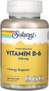 Solaray B 6 Divi posms Timed Release, 100mg, 60 Skaits