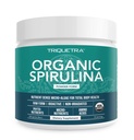 Organic Spirulina pulveris – izgatavots ar Parry® Spirulina, pazīstams ar Superior tīrību un uzturvielu blīvumu – Vegan lauksaimniecība – nepiesārņots – Zils-zaļš Aļģu Superfood Pielikums – 75 Servējumi – 8 oz