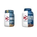 Dimatizēt ISO100 Hidrolizēts proteīns Pulveris, 25g 100% sūkalu izolāts Proteīns, Gourmet Šokolāde, 20 Servingi Elite Casein Protein Pulveris, 100% Micellar Casein, Rich Chocolate, 4 Pound