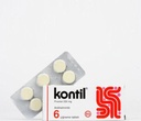 Kontil 6 tabletes 250 mg PYRANTEL PAMOATE Ātri un viegli novērš Pinworm invāziju; pieaugušajiem un bērniem;