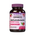 Bluebonnet Nutrition EarthSweet Methylcobalamin 5,000 μg Aktīvās koenzīma B12 vitamīna forma atbalsta enerģijas uzlabošanu un vielmaiņu - Vegan, bez lipekļa - aveņu Flavor - 60 košļājamās tabletes
