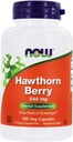 NOW Hawthorn Berry 540mg, 100 Veg kapsulas (4. iepakojums)