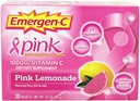 Emergen-C 1000mg C vitamīna pulveris ikdienas imūnā atbalsta kofeīns bezmaksas C vitamīna piedevas ar cinku un mangānu, B vitamīni un elektrolīti, Super Orange Flavor - 30 Count