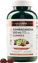 NatureWise Ashwagandha Gummies - Strawberry Kiwi - KSM-66 ar vitamīnu D3 - Kalmējot Mood Support - Veģetārs - ne-GMO, Želatīns un lipeklis bez - 180 grāvis[3 mēnešu piegādes]