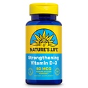 Dabas Dzīvība Stiprinošs vitamīns D3 2000 SV (50 μg) - D vitamīns - Kaulu veselība un imūnās palīdzības papildinājums - Easy-to-Swalov Softgels - 60 dienu garantija, Lab Verified - 120 Servējumi, 120ct