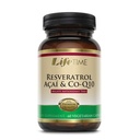LIFETIME Resveratrol, Acai & CoQ10, Veg Cap (Btl-Glass) - 60ct
