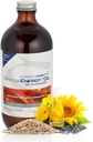 EnerģijaPirmā Omega enerģijas eļļa - Omega 3 & 6 Papildinājums ar Linsēklu, saulespuķu, sezama un ķirbju sēklu eļļu, Vegan Antioksidantu & 12oz