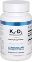 Douglas Laboratories K2-D3 ar astaksantīnu - Antioksidants Atbalsts kauliem, imūnā funkcija un asinsvadu veselība* - ar menahinonu-7 un D Vitamīnu - 30 Veģetārās kapsulas