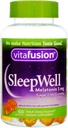 Vitafusion Sleep Well Gummy Sleep Support, 3 mg melatonīna, 60 grādos (iepakojums no 4), Vitafusion