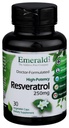 Smaragda laboratorijas Resveratrol - uztura papildinājums ar Resveratrol šūnu un sirds un asinsvadu atbalsts - 30 Dārzeņu kapsulas