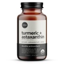 Organic Astaksantin 12mg Plus Turmeric 1500mg, Black Pepper Extract, High Absorbcija, Acu, Sirds, Ādas, Locītavu, Vegan, Gluten-free, Non-GMO, Double Antioxidant, Turmeric Kurkumīna Papildinājums, 30 dienas