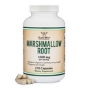 Marshmallow Saknes kapsulas (210 Skaits, 1,000mg uz apkalpo) augsts Mucilage, lai atbalstītu elpošanas, ādas un Gut remonts (Vegan droši, bez lipekļa) ar Double Wood