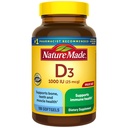 Dabā ražots D3 vitamīns 1000 SV (25 μg), D vitamīns Papildinājums kaulu, zobu, muskuļu un imūnās veselības atbalstam, 180 softgeli, 180 dienu piegādes