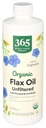 365 pēc Visa pārtikas tirgus, Organic Flax Oil High Lignan, 24 Fl Oz