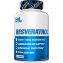 Evlution Anti novecošanās Trans Resveratrol Papildinājums Uzturs Super Antioksidants Papildinājums ar 250mg Trans-Resveratrol no Resveratrol 500mg Japānas Knotweed ekstrakts imūnās un sirds veselības