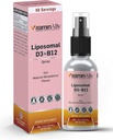 Liposomāls šķidrums D3 vitamīns + B12 vitamīns Spray -2 Mēneša Piedāvājums -1 fl oz-Non-GMO 