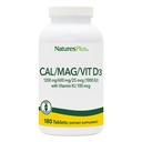 DabasPlus Kalcijs/magnijs/vitamīns D3 ar vitamīnu K2 - atbalsta kaulu un imūno veselību - Veģetārs, bez lipekļa - 180 tabletes - 45 Pasniedz