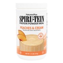 NaturesPlus SPIRU-TEIN Shake - Persiks & Krēms Flavor - 1.1 lbs, Spirulīna proteīns Pulveris - augu barības aizstāšana, vitamīni un minerālvielas enerģijai - Veģetārs, bez lipekļa - 15 Kalpo
