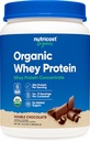 Nutricost Organic Whey Protein Koncentrāts, Šokolādes ar dubultu uzlējumu (1LB) - bez lipekļa, bez GMO