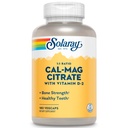 SOLARAY Kalcija citrāts 1:1 Attiecība w/Vitamīns D 2 - Kalcija piedevas sievietēm un vīriešiem - Kalcijs 1000mg, Magnijs 1000mg - Kaulu veselības atbalsts - 60 dienu garantija, 30 Kalpojumi, 180 VegCaps