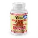 Sunshine Naturals Super gremošanas papildinājums. Ox Bile & aktivētā ogle gremošanas atbalstam, uzputošanas atvieglojums, Gut tīrīšanu, Nutrient Absorbcija, un veicina vispārējo labsajūtu. 100 tabletes.