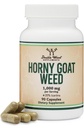 Horny Kazas Weed for Men and Women - Nav filtrācijas (Max Strength Epimedium Std. līdz 20% Icariins) 1000mg uz vienu Kalpošanu, 90 kapsulas (Male uzlabojošs papildinājums) ar Double Wood