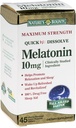 Dabas Bounty Melatonin 10 mg Quick Izšķīdiniet 45 ea (iepakojums no 3)