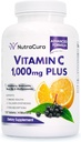 Imunitāte C vitamīns 1000mg ar plūškoka, Quercetin, Bioflavonoids, Rose Hips, Rutin - 4 mēnešu piegādes, 120 tabletes - Imūnās sistēmas atbalsts