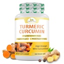 Organic Veda Turmeric un ingvera kapsulas 300 Tabletes - Organic Turmeric Curcumin ar melno Piparu kopīgam atbalstam - ne ĢMO, bez lipekļa, kurkuma un ingvera papildinājums (95% kurkuminoīdi)
