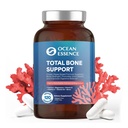 OCEAN ESSENCE Kopējais kaulu atbalsts - Augu bāzes aļģu kalcija papildinājums kaulu blīvuma un stipruma atbalstam - vīriešiem un sievietēm 35+ - 120 Dabiskās kalcija kapsulas - Vitamīni optimālai veselībai