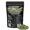 Go Nutra Organic Spirulina Chlorella tabletes 50/ 50 Blend        - Nutrient Dense Superfood - Vegan Protein, Chlorophyll, Enzīmi - 500 mg Katras Chlorella Spirulina tabletes, 720 Skaits, 4 Mēnešu Piedāvājums