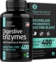 Gremošanas enzīmi ar probiotikām sievietēm un vīriešiem Gremošanas Veselība - Bloating Relief, Gut Veselības papildinājumi: Bromelain, Papaya Enzyme, Acidophilus Probiotikas, Laktāzes enzīmi gremošanas - 60 tabletes