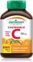 C vitamīns Košļājams 500 mg - Tangy Orange, 120 tabs Bonus