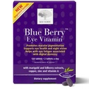 NEW NORDIC Blue Berry Acs Vitamīnu luteīna papildinājums ar cinku, atbalsta makulāra pigmentācija, acu un redzes funkcija, 120 tabletes (1. iepakojums)