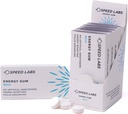 Ātrums Labs piparmētra dabas kofeīna enerģija gum 25mg kofeīns, Taurīns, B Vitamīni uz vienu gabalu, 48 gabali (6 iepakojumi pa 8) bez cukura, nulle kalorijas, dabiski saldināts, bez lipekļa