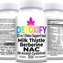 SHIZAM Milk Thattle NAC Papildinājums N-Acetyl Cysteine Glutatione - Detoksikācijas tīrīt Papildinājums - aknu veselības formula w Berberine Artichoke ekstrakts Dandelion Saknes bietes Glynac pulveris