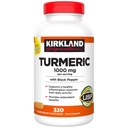 Kirkland Signature Turmeric with Black Pepper, 1000mg (320 grāfs)