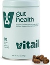 Probiotikas košļājamās rotaļlietas suņiem - Gremošanas enzīmi, Omega 3, & Bišu propoliss - Atbalsta Gremošana, Boupel Health & Immunity - 90 košļājamās rotaļlietas